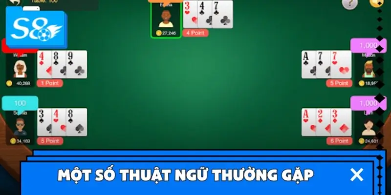 Một số thuật ngữ thường gặp trong game Tiến Lên Miền Nam