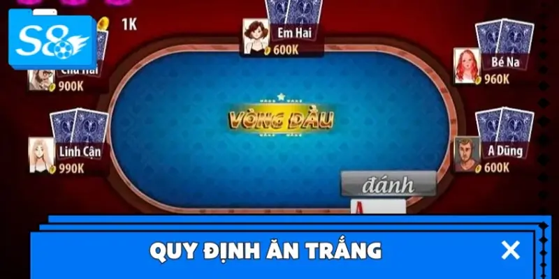 Quy định ăn trắng trong game bài Cát Tê online