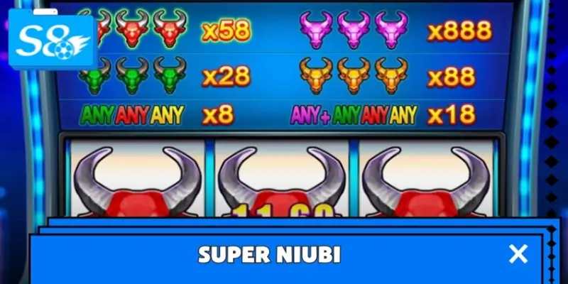 Super Niubi - Slot thần thoại với 6 hàng và 5 cột