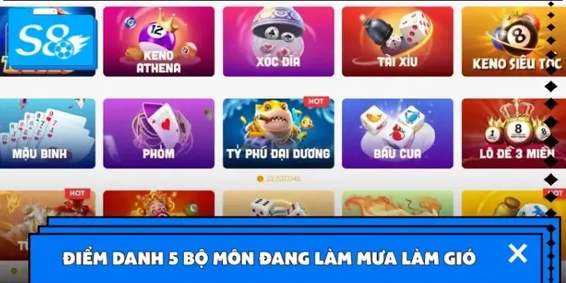 Top 5 trò chơi dân gian hot nhất trên hệ thống S8